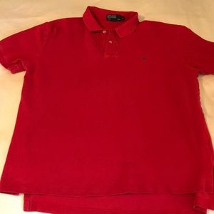 Men’s Short Sleeve Polo by Ralph Lauren, red/large